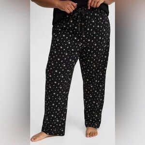 torrid Cotton Sleep Pant Starburst Deep Black